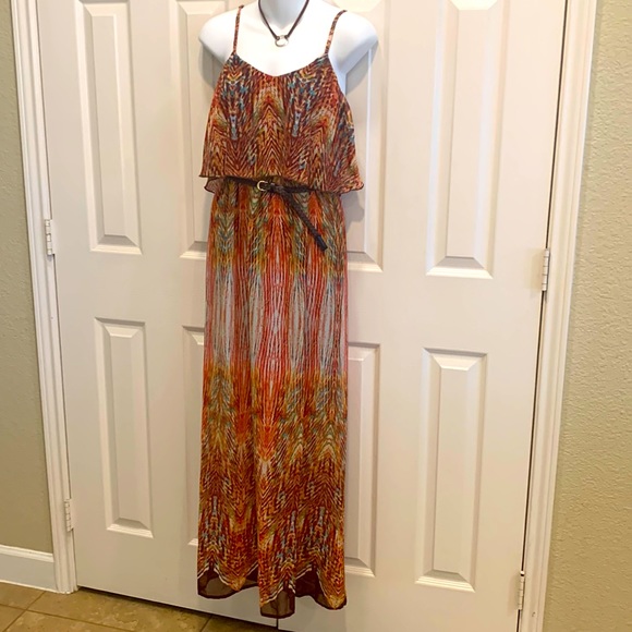 Love Reign Dresses & Skirts - Maxi Dress, two tiered, multi color
